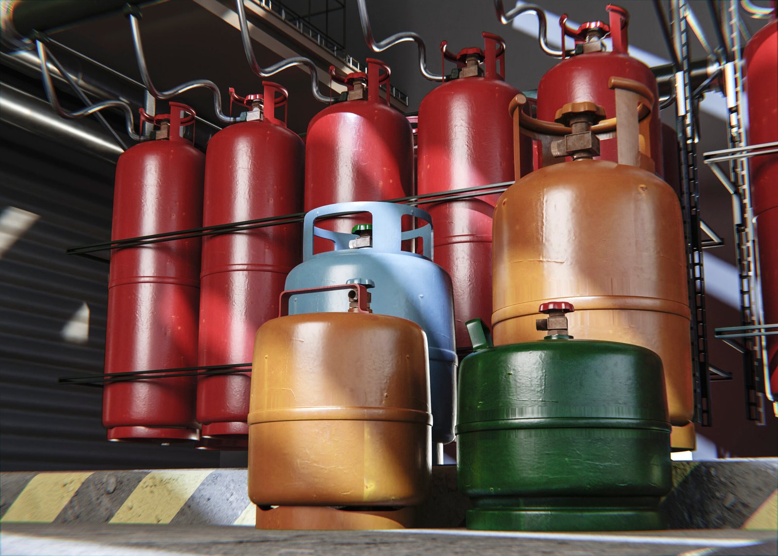 3d-rendering-gas-cylinder